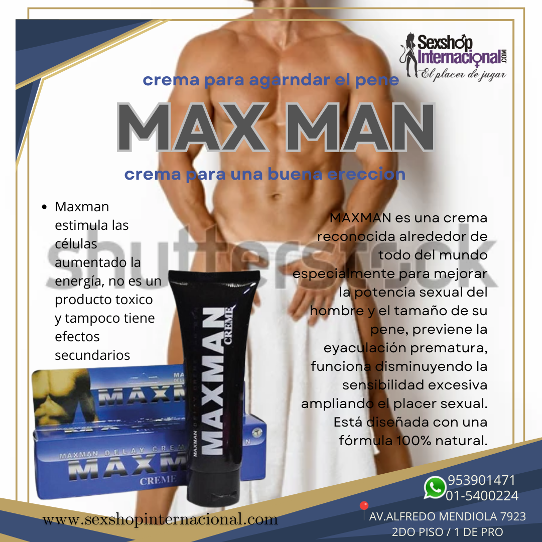 Crema Retardante Y Agrandador Masculino